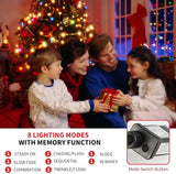 105FT 300LEDs Christmas Lights Outdoor Indoor String Lights 8 Modes Memory Function for Christmas Tree Party | Lumora
