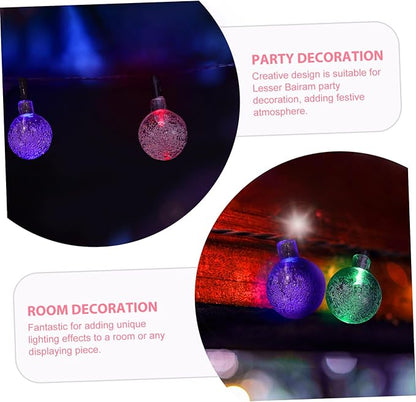 STOBOK 1set Solar Led String Light Garden Decorative Light Large Led String Lamp for Outdoor Courtyard and Lawn Atmosphere