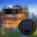 ZNYCYE Solar Light Replacement Top Parts 6 Pack(Top Size 3.31 inch,Bottom Size 2.83 inch)，7 Lumens Lantern Lids | Lumora