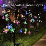Solar Flower Fairy Light, Colorful Stainless Steel Solar Path Stake Lights for Outdoor Landscape Lighting, Lawn | Lumora