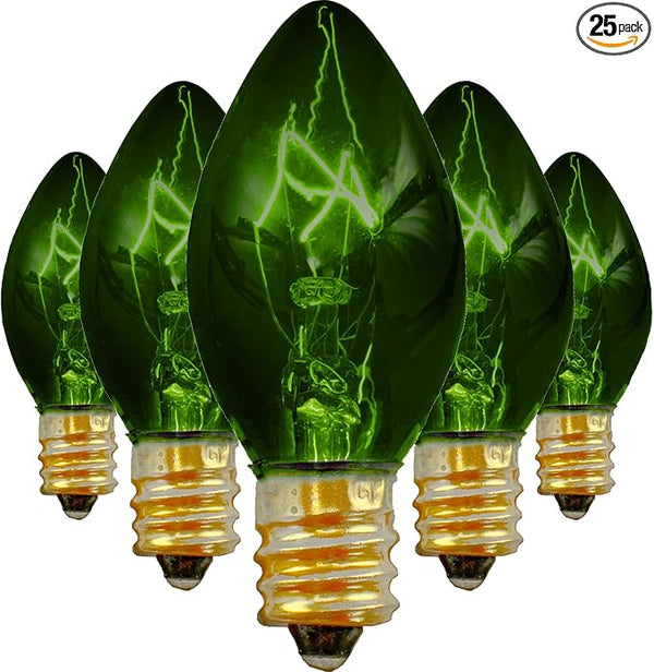 EST. LEE DISPLAY L D 1902 C7 Transparent Colored Christmas Lights Indoor ＆ Outdoor String Light Steady Replacement | Lumora