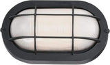 Westinghouse 6113700 Traditional One-Light Dimmable LED Outdoor Wall Light, Textured Black Finish, White Glass | Lumora