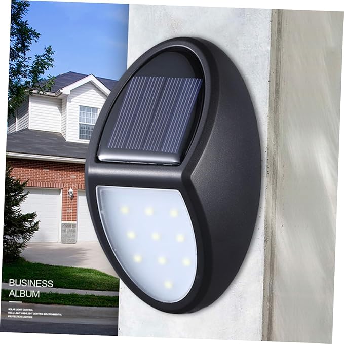 Hemoton 3pcs 10 Led Solar Deck Lights Outdoor Stair Lights Waterproof for Yard Patio Path Garden Fence Walkway Step | Lumora