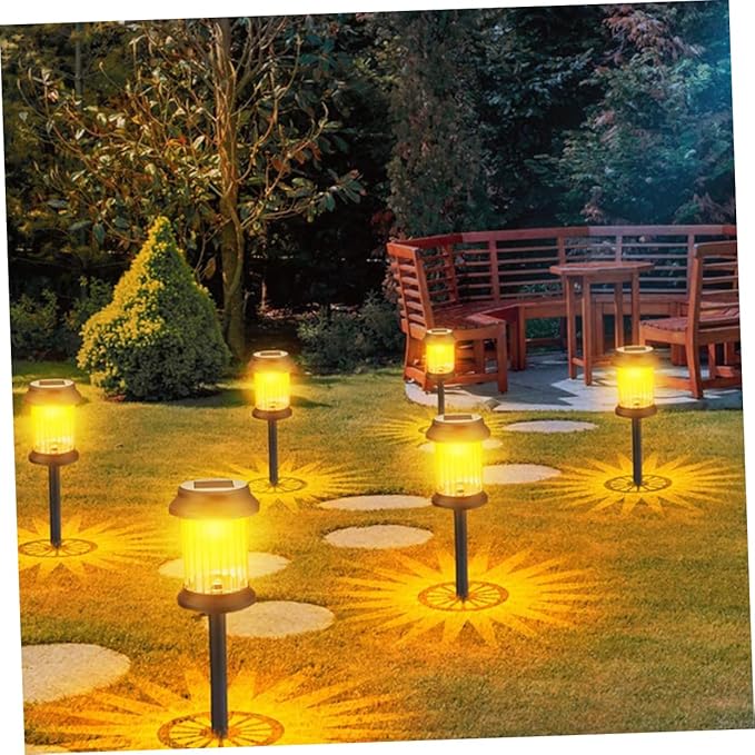 6pcs Solar Lawn Light Led Solar Garden Lights Outdoor Landscape Lamp Ground Plug Landscape Pathway for Outdoor | Lumora
