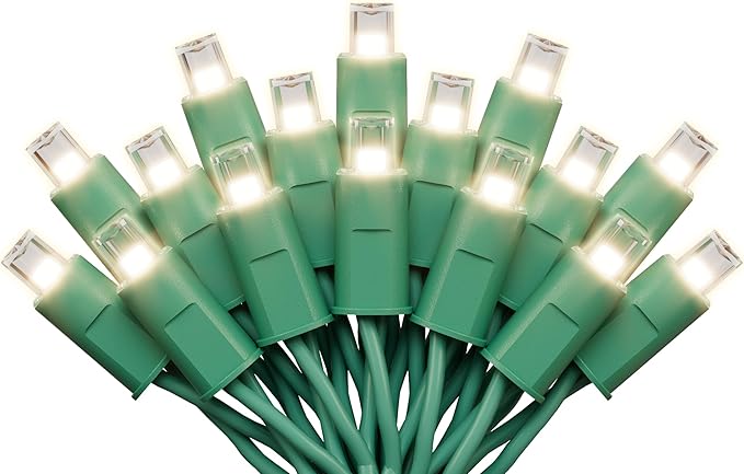 Christmas String Lights (Warm White - Steady, 25FT), Mini LED String Lights, Waterproof Mini Fairy Lights for Outdoor Indoor Holiday Party Patios Wedding Valentines Day Halloween Xmas Decor