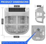 Energetic Solar Powered Garden Lights with Dusk to Dawn Sensors, Gray, 4 Pack - Outdoor Deck Light | Lumora
