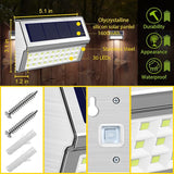 ROSHWEY Solar Lights Outdoor 6 Pack 30 LED Deck Lights Solar Powered Waterproof Outside Stair Light Fence Post Lamp | Lumora