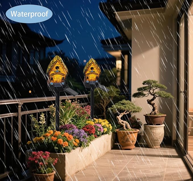 Solar Lights Outdoor Waterproof，Outdoor Decorations，Garden Lights for Yard, Patio, Landscape, Planter, Balcony.