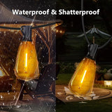 DAYBETTER 120FT Outdoor String Lights Waterproof 60 pcs Warm White LED Bulbs 2700K for Patio, Yard, Garden & | Lumora