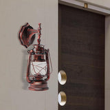 Brass Retro Wall Lamp – Vintage Industrial Sconce with E27 Socket, 5W Max - Outdoor Light Socket | Lumora