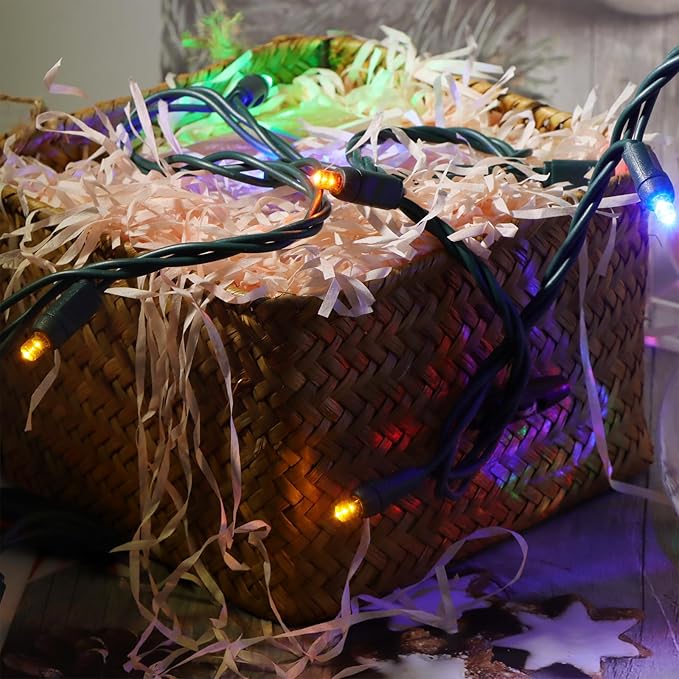 100 LED 5MM Multicolor Christmas Lights, 33FT Indoor/Outdoor String Light, Mini Lights for Garden, Patio, Christmas | Lumora