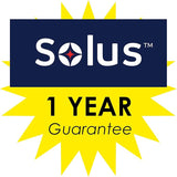 Solus SB-2405 Outdoor Surface Mount Lamp Post Base – Light or Heavy Duty Aluminum Base for 3" Poles - Black | Lumora