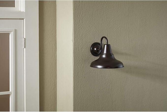 Progress Lighting P5623-20 District Collection 1-Light Farmhouse Outdoor Wall Lantern Light, Antique Bronze, 12" W | Lumora