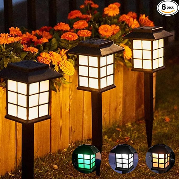 Solar Garden Lights, 6 Pack LED Outdoor Waterproof Lawn Lights, Landscape Lighting for Garden, Landscape, Path | Lumora