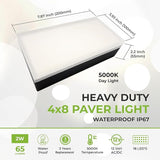 LUMENGY Paver Light 4x8 Inch (3.93x7.87), 5000K Daylight, Glare-Free Brick Lighting for - Outdoor Path Light | Lumora