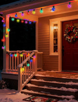 50Ft G40 Multicolor Christmas Lights Outdoor, Outdoor Christmas String Lights with 27 G40 LED Globe Colored Bulbs | Lumora