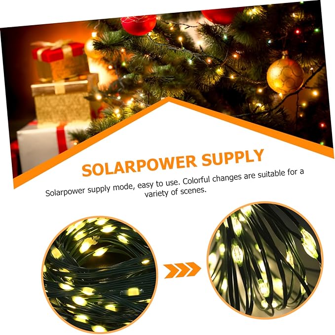 Solar LED Strip Light Warm White Outdoor Solar String Lights LEDs Flexible Decorative Lighting for Garden Bedroom | Lumora