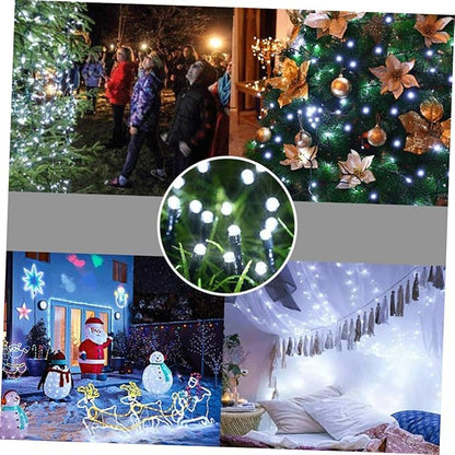 Solar LED String Lights LEDs Warm White Solar-Powered Outdoor Decorative Lighting for Garden Patio Lawn Festive Ambiance