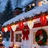 16FT Outdoor Christmas Decorations,Jumbo Red and White Giant Christmas Lights Outdoor with 10 LED Clear Red and | Lumora