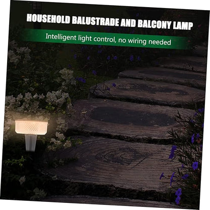 Yardwe Solar Led Landscape Lights Solar Pathway Lamp with Bright LEDs for Garden and Pathway Decor Easy Installation Long-Lasting Rechargeable Battery