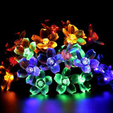 FULLBELL Easter Fairy Lights Flower String Lights 100LED 8 Flash Modes Cherry Blossom - Decorative Outdoor Light | Lumora