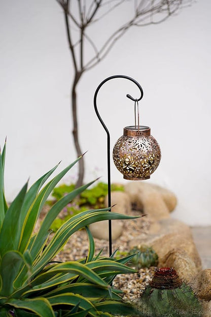 Garden Solar Lights Multi-Color Changing LED Flower Stake Light Decorative Landscape Lawn Yard Outdoor Lights The Length is About 145*145*155mm/6 *6*6inch