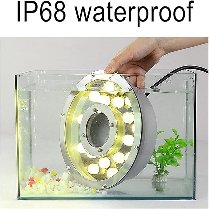 LED Ring Fountain Light - RGB Underwater Light, 12/24V Submersible Underwater Landscape - Outdoor Path Light | Lumora