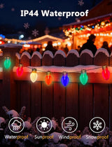 16Ft Jumbo LED Multicolor Valentine's Day String Lights Outdoor with 10 T13 LED Bulb, Multicolor Hanging String | Lumora