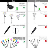 Swaying Solar Lights for Outside, 8 Mode RGB Color Changing Firefly Outdoor Waterproof, Swaying Solar Garden Lights | Lumora