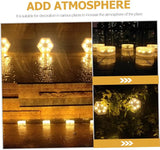 Solar Powered Ground Buried Lamp Outdoor Decorative Light Led Ice Cube Lights Landscape | Lumora