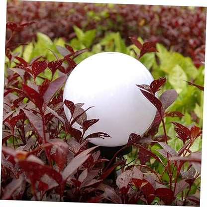 4pcs Solar Garden Light White Ball Shaped Solar Pathway Lights for Outdoor Use Easy to Install Lawn Lamps with Warm for Driveway Patio and Landscape