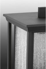 Progress Lighting Endicott Collection 1-Light Clear Seeded Glass Craftsman Outdoor Small Wall Lantern Light | Lumora