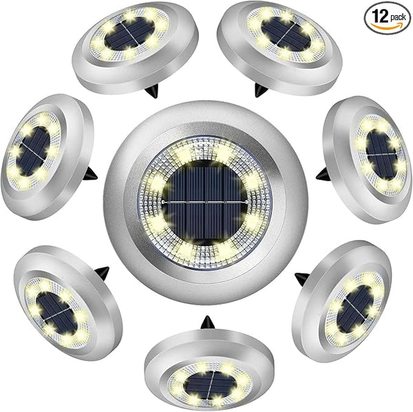 Solar Lights Outdoor,8 Pack Solar Garden Lights for Pathway,Yard,Deck,Lawn,Patio,Walkway,Driveway,Step（Warmwhite） | Lumora