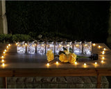 Decorman Solar Mason Jar Lights, 8 Pack Waterproof Fairy Star Firefly Lids String Lights with 8 Hangers for Patio | Lumora