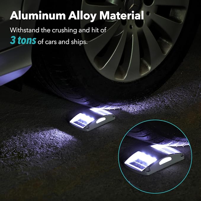 AGPTEK Solar Driveway Lights 1 Pack, Outdoor Deck Dock Marine LED Solar Powered Waterproof Driveway Marker Lights | Lumora