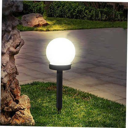 2pcs Solar Lawn Lights Warm Waterproof Ground Plug Landscape Path Lights for Outdoor Garden and Courtyard Decoration