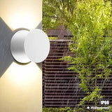 Kawell 8W Modern LED Wall Sconce Light Up Down Waterproof Outdoor Wall Lamp Indoor Hardwired for Bedroom Bathroom | Lumora