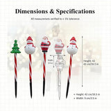 Solar Christmas Pathway Lights - 5 Designs (Star, Snowflake, Santa, Bell), Auto On/Off, Waterproof Warm White LED | Lumora