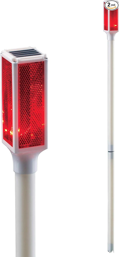 Collections Etc Solar Driveway Marker Lights - Set of 2