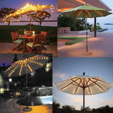 Patio Umbrella Lights 8 Lighting Mode 104 LED String Lights with Remote Control Umbrella Lights Battery Operated | Lumora