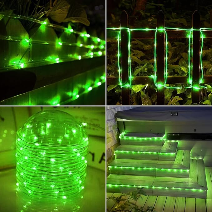 Jnaurb Battery Operated Rope Lights for Outside, 33FT 100LED 8 Modes Battery Operated String Lights, Waterproof | Lumora