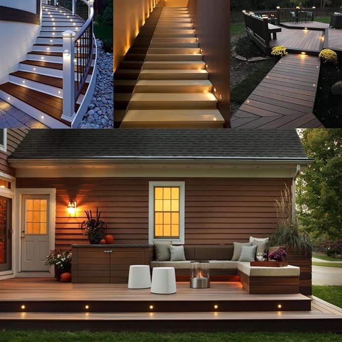 Lixada Recessed LED Deck Light Kit In Ground Outdoor Landscape Light IP67 Waterproof Low Voltage for Outdoor Yard | Lumora