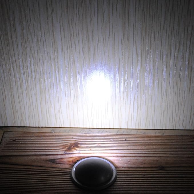 FVTLED LED Stair Lights Kit Low Voltage Waterproof IP65 Outdoor Half Moon 1-2/5" Stainless Steel Recessed Wood Deck Lighting Yard Garden Patio Step Landscape Pathway LED Light (Cold White)