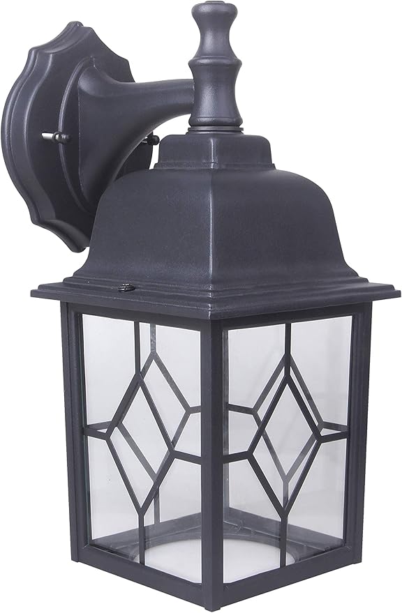 LIT-PaTH Outdoor LED Wall Lantern, Large Exterior Wall Light Fixture, 3000K Warm White, 11W 1000 Lumen, Matte Black | Lumora