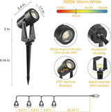 Svater 25 FT Outdoor String Lights 2W + 4 Pack Landscape Lighting | Lumora