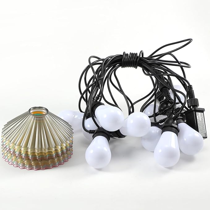 16.4 FT Outdoor Patio String Lights, Connectable LED Backyard Lights with 10 Globe Bulbs Waterproof Hanging Light | Lumora