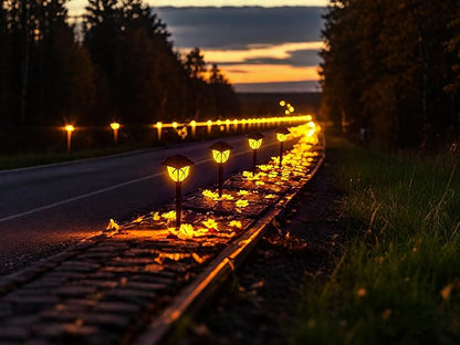 Solar Garden Lights Outdoor Waterproof and Environmentally Friendly, Automatic Illumination,for Garden Lawn Decoration,Pathway Landscape Lighting，Upgrade(2Pack, Warm White)