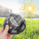 Operitacx 4pcs Outdoor In-ground Solar Lights with Rotatable Side Glow, White and Colored LED Garden Pathway Lights | Lumora