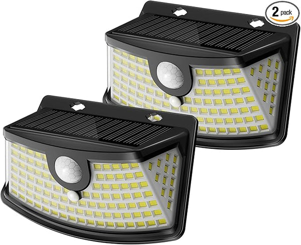 Aootek New Solar Motion Sensor Lights 120 LEDs with Lights Reflector,270° Wide Angle, IP65 - Outdoor Path Light | Lumora