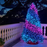 105FT 300LEDs Christmas Lights Outdoor Indoor 8 Modes for Christmas Tree Party Decoration, 100% UL Listed (Purple | Lumora